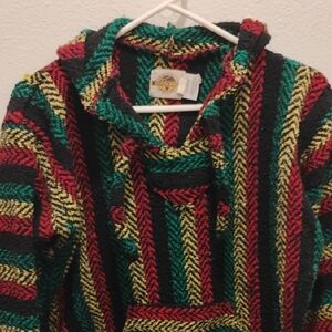 Vibrant Striped Turtleneck Jacket